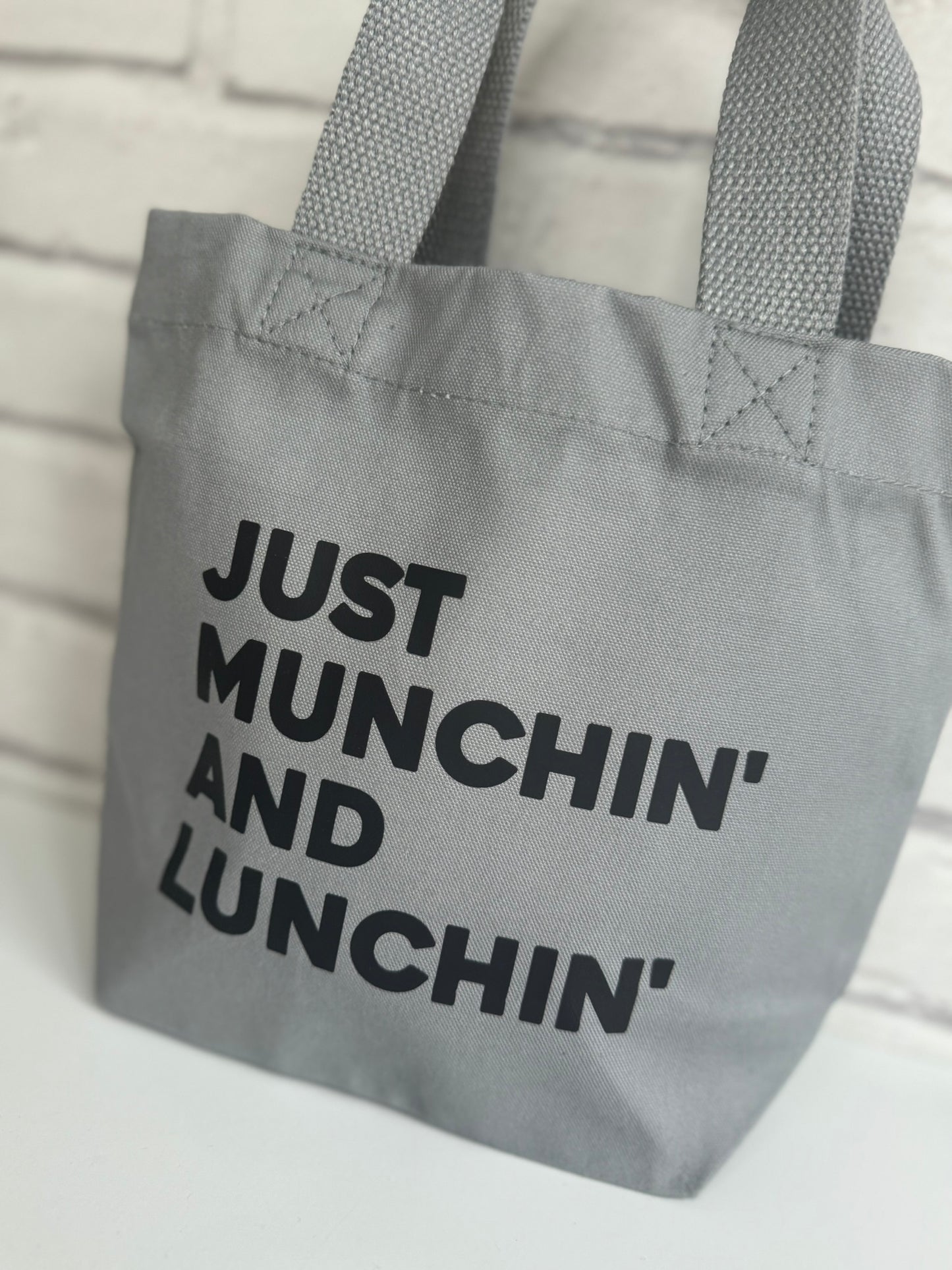 Personalised Lunch Bag - Just Munchin and Lunchin
