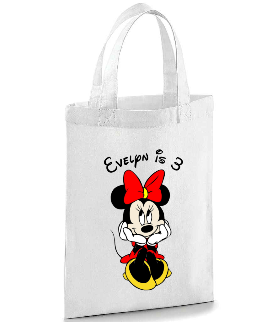 Personalised Mickey Mouse and Minnie Mouse Party Bag - Character and Name
