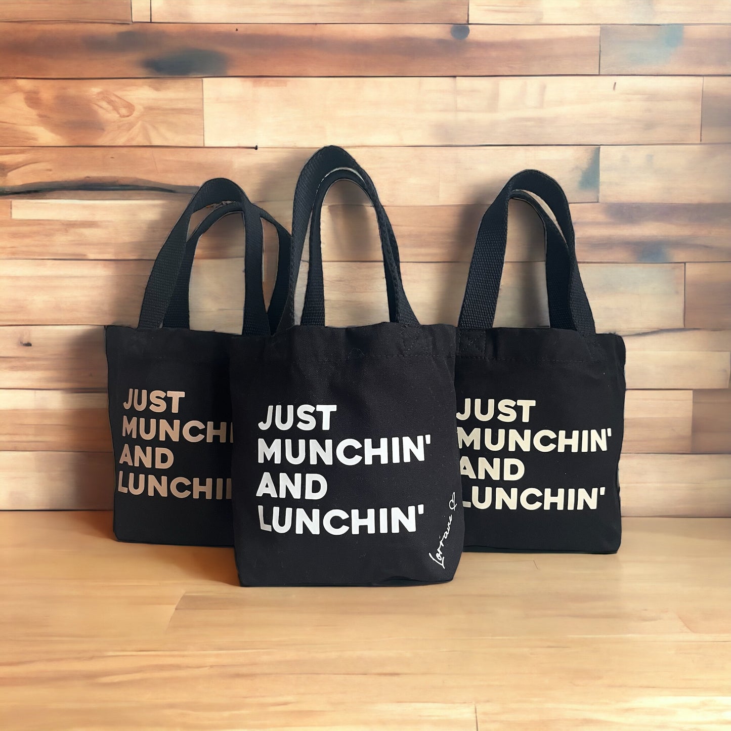 Personalised Lunch Bag - Just Munchin and Lunchin