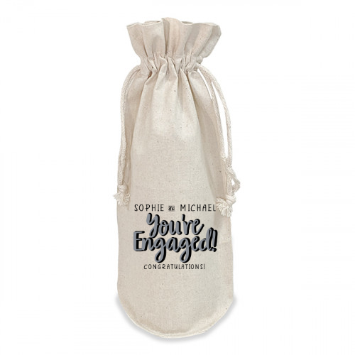 Personalised Engagement Bottle Gift Bag