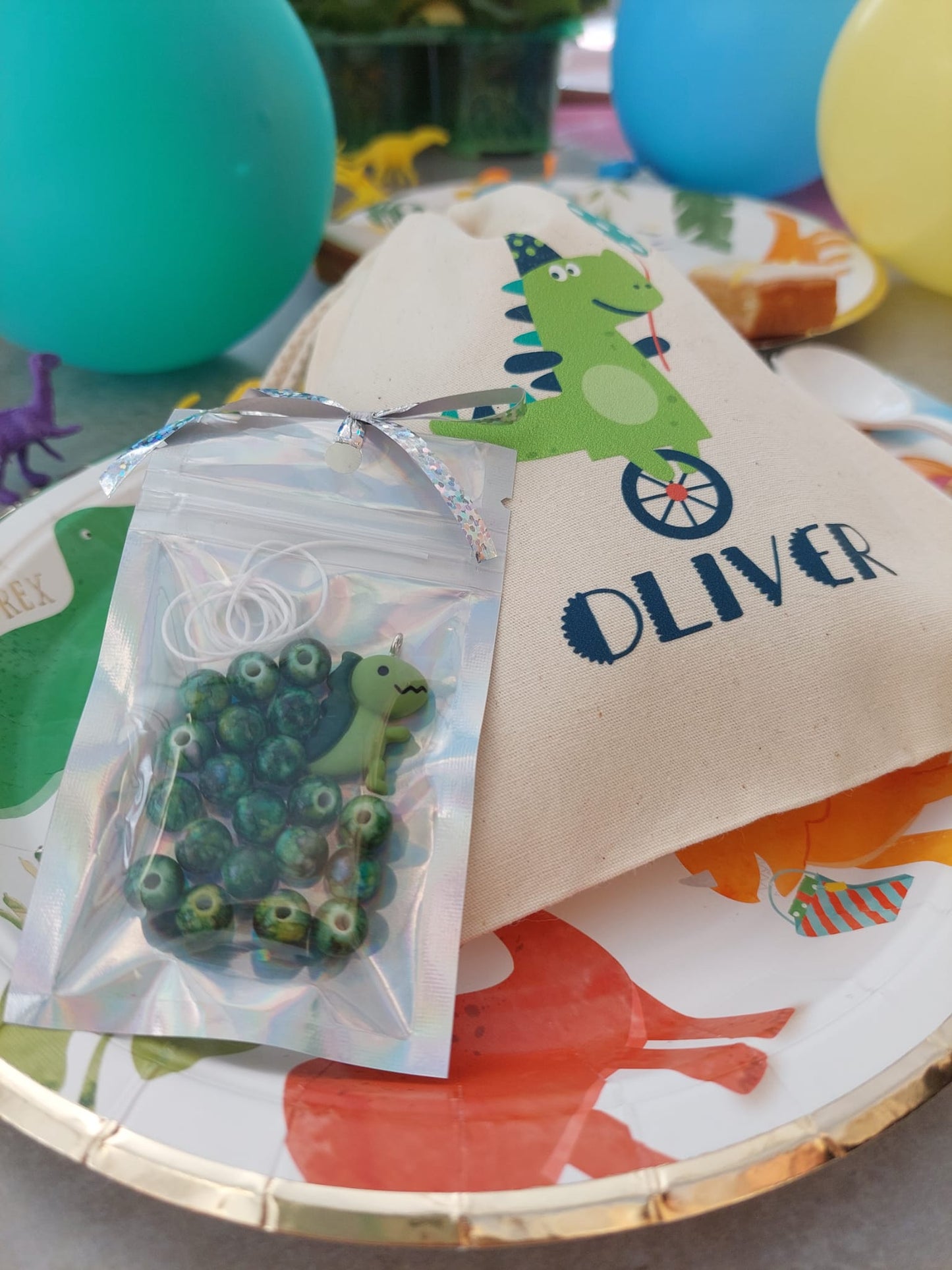 Personalised Dinosaur Party Bag