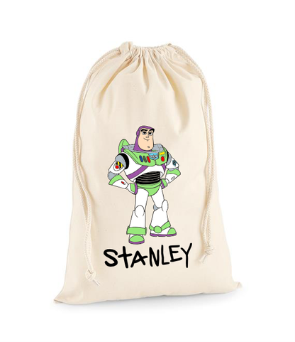 Personalised Toy Story Party Bag - Woody, Buzz Lightyear, Jessie and Bullseye, Forky, Slinky Dog, Mr Potato Head