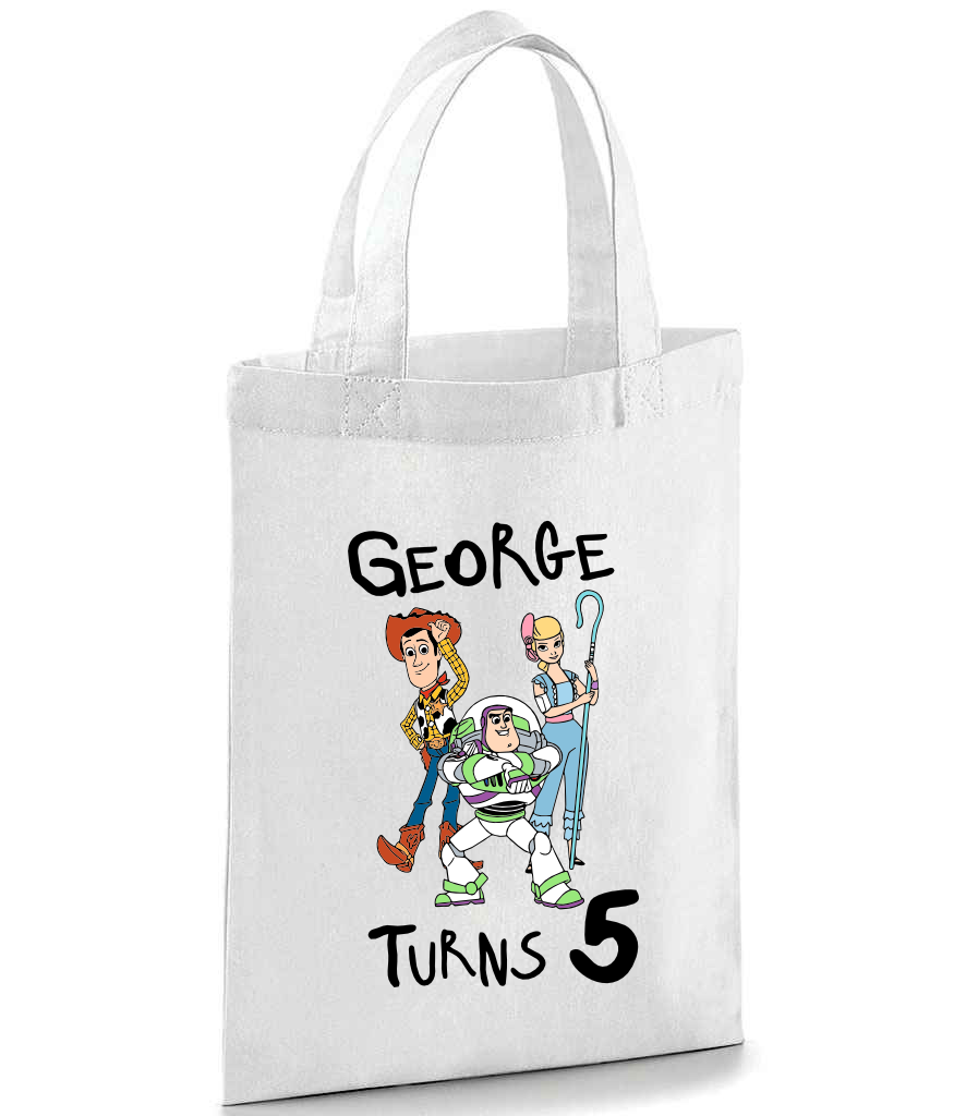 Personalised Toy Story Party Bag - Woody, Buzz Lightyear and Bo Peep