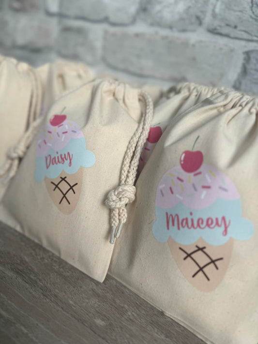 Personalised Ice Cream Party Bag