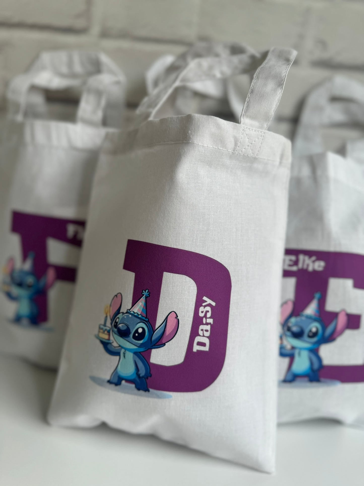 Personalised Stitch Theme Party Bag - Name and Age