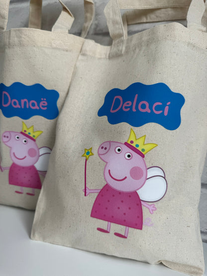 Personalised Peppa Pig Party Bag - Character and Name