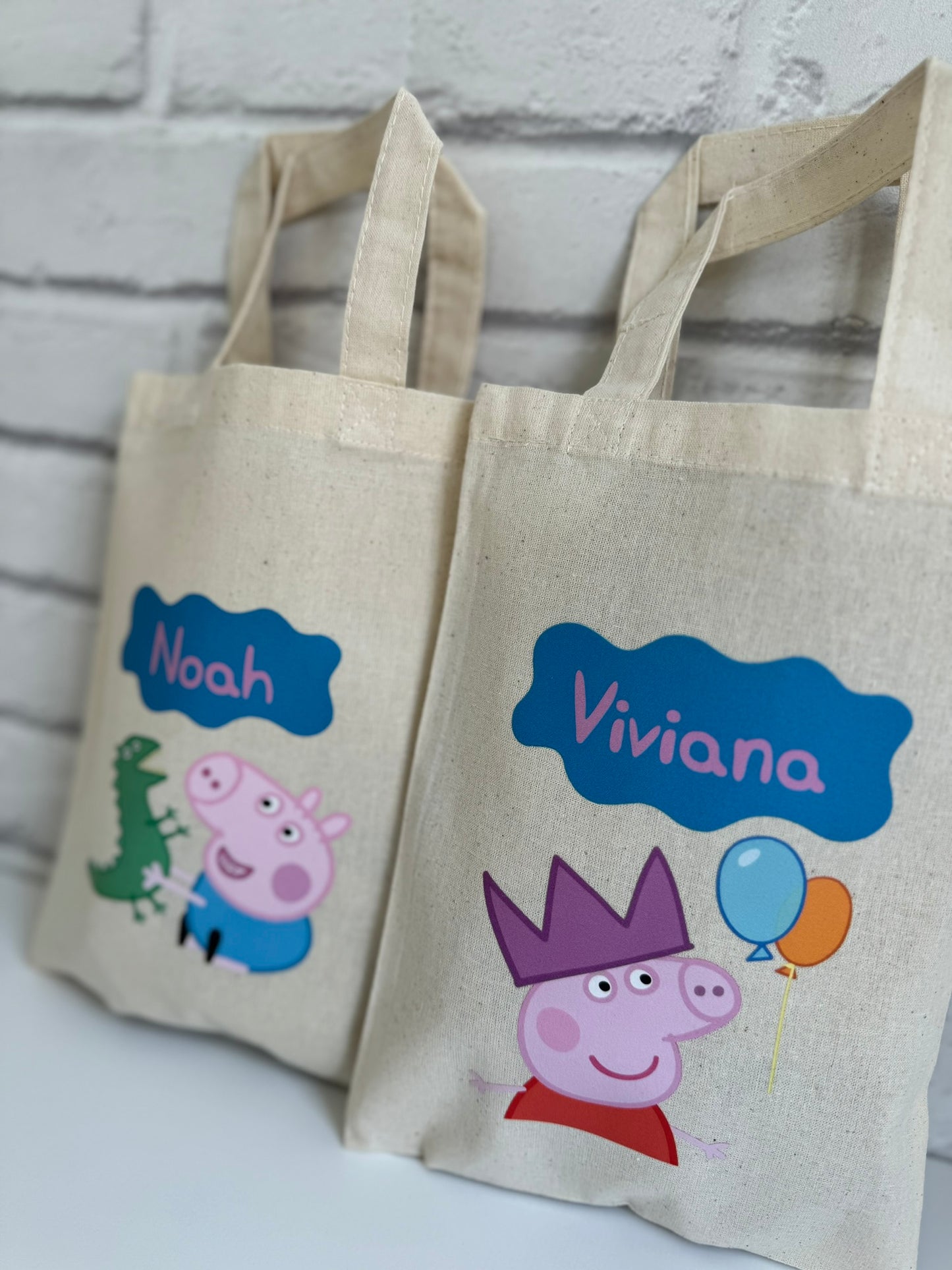 Personalised Peppa Pig Party Bag - Character and Name