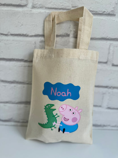 Personalised Peppa Pig Party Bag - Character and Name