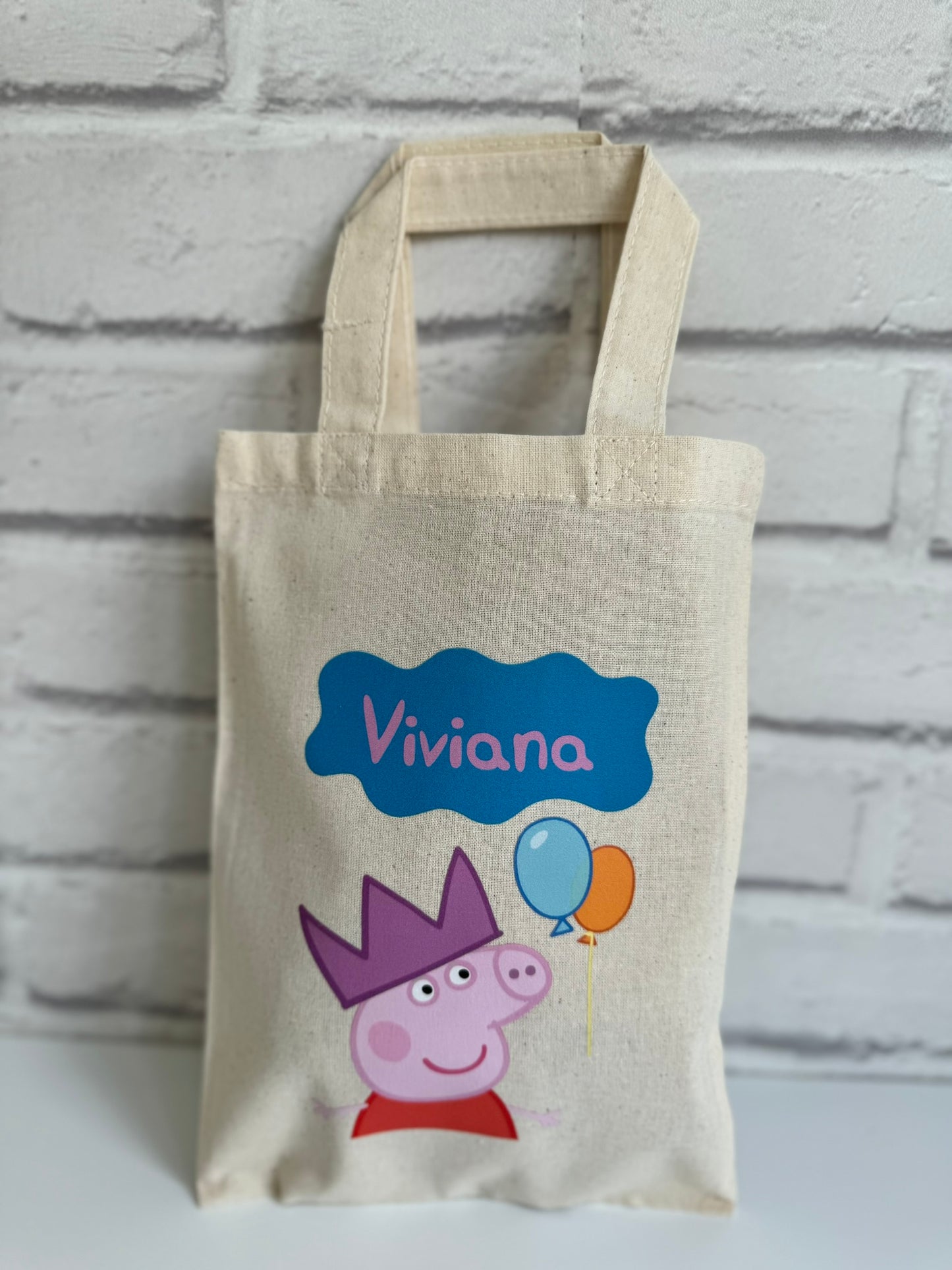 Personalised Peppa Pig Party Bag - Character and Name