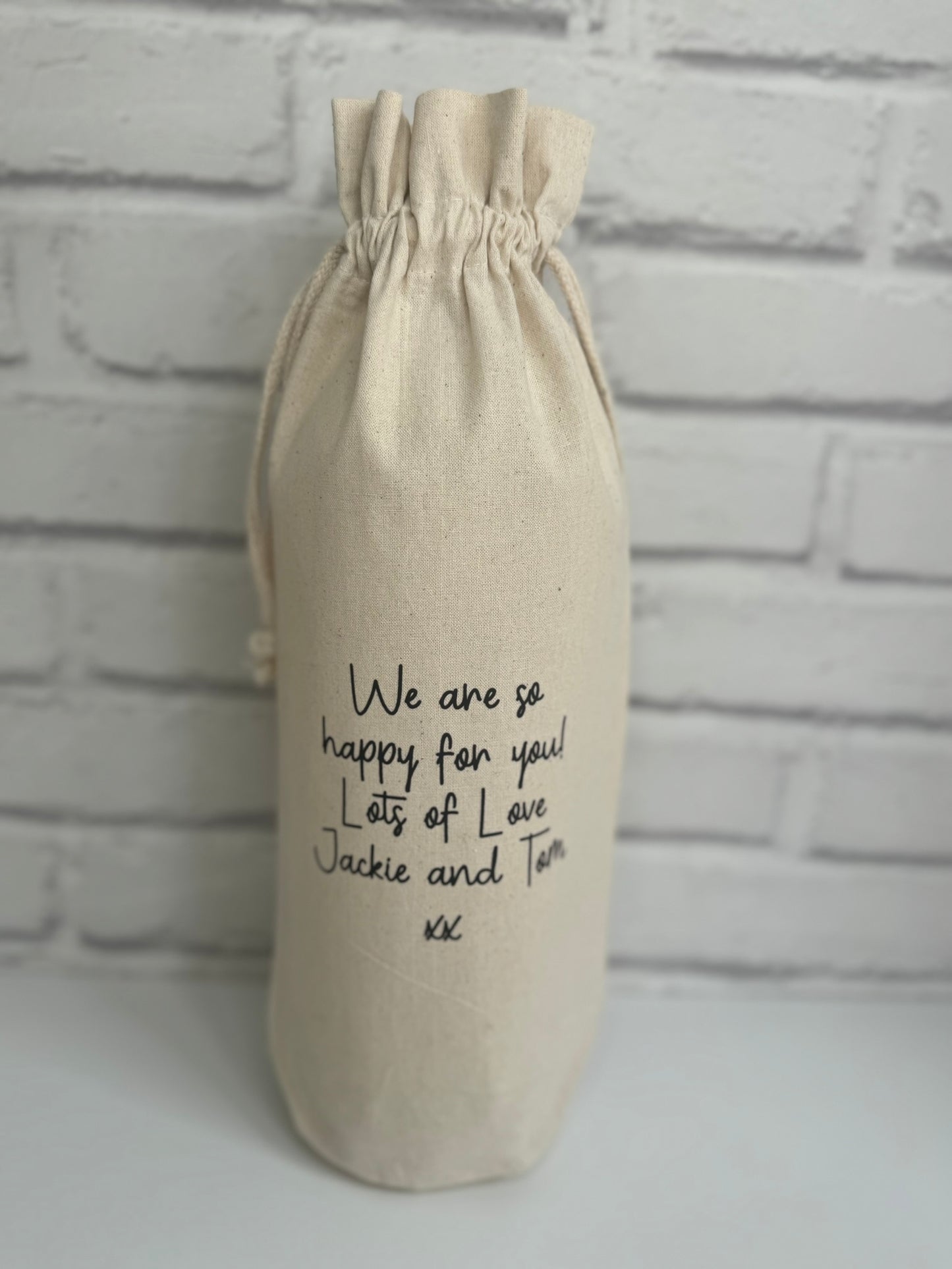 Personalised New Home Bottle Gift Bag