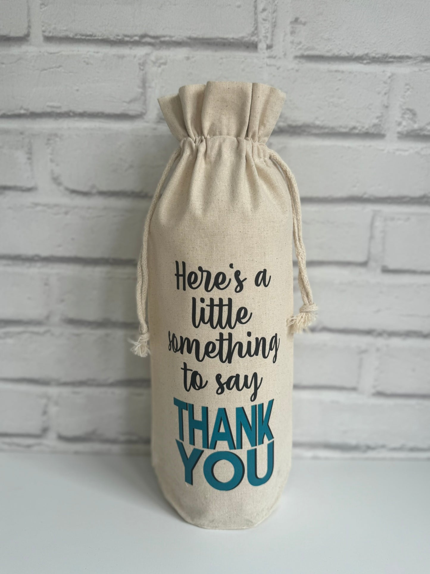 Personalised Thank You Bottle Gift Bag