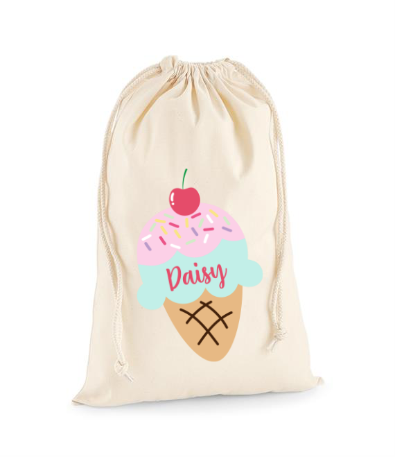 Personalised Ice Cream Party Bag