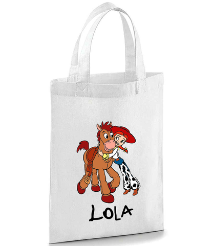 Personalised Toy Story Party Bag - Woody, Buzz Lightyear, Jessie and Bullseye, Forky, Slinky Dog, Mr Potato Head