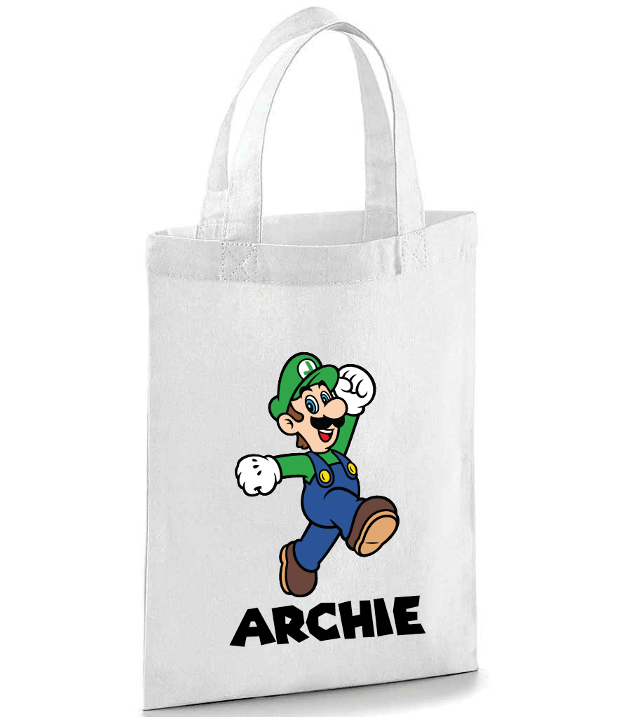 Personalised Super Mario Party Bags - Mario and Luigi