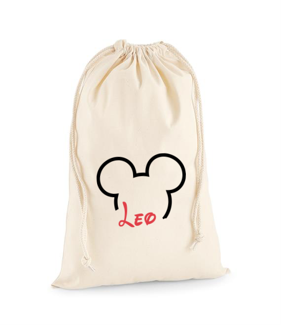 Personalised Mickey Mouse and Minnie Mouse Party Bag - Name