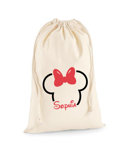 Personalised Mickey Mouse and Minnie Mouse Party Bag - Name