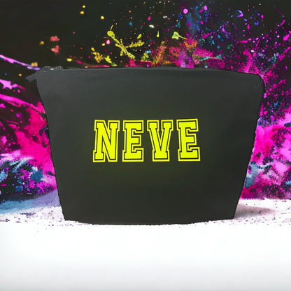 Personalised Neon Accessory Pouches