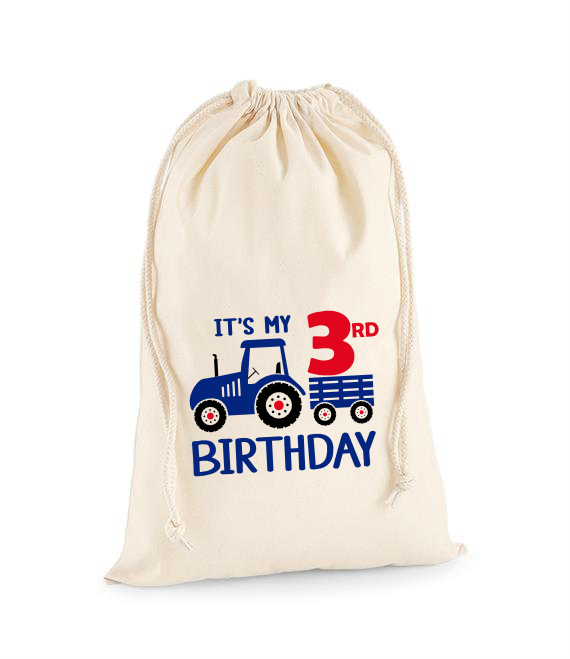 Personalised Tractor Party Bag