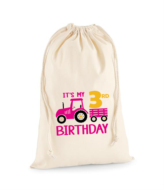 Personalised Tractor Party Bag