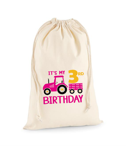 Personalised Tractor Party Bag