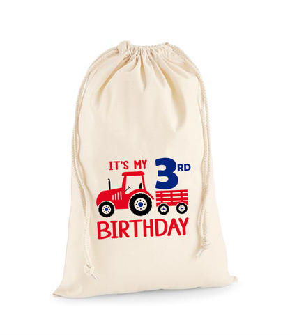 Personalised Tractor Party Bag