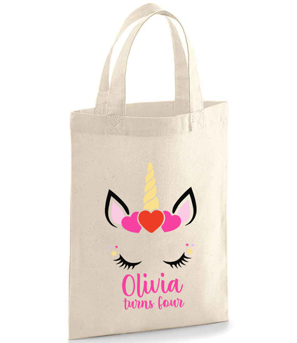 Personalised Unicorn Party Bag - Name and Age