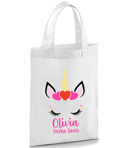 Personalised Unicorn Party Bag - Name and Age