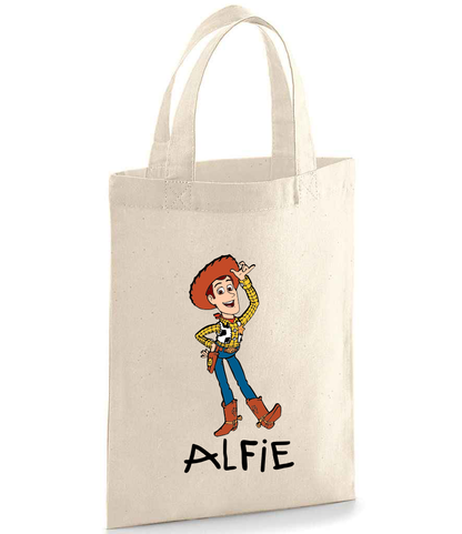 Personalised Toy Story Party Bag - Woody, Buzz Lightyear, Jessie and Bullseye, Forky, Slinky Dog, Mr Potato Head