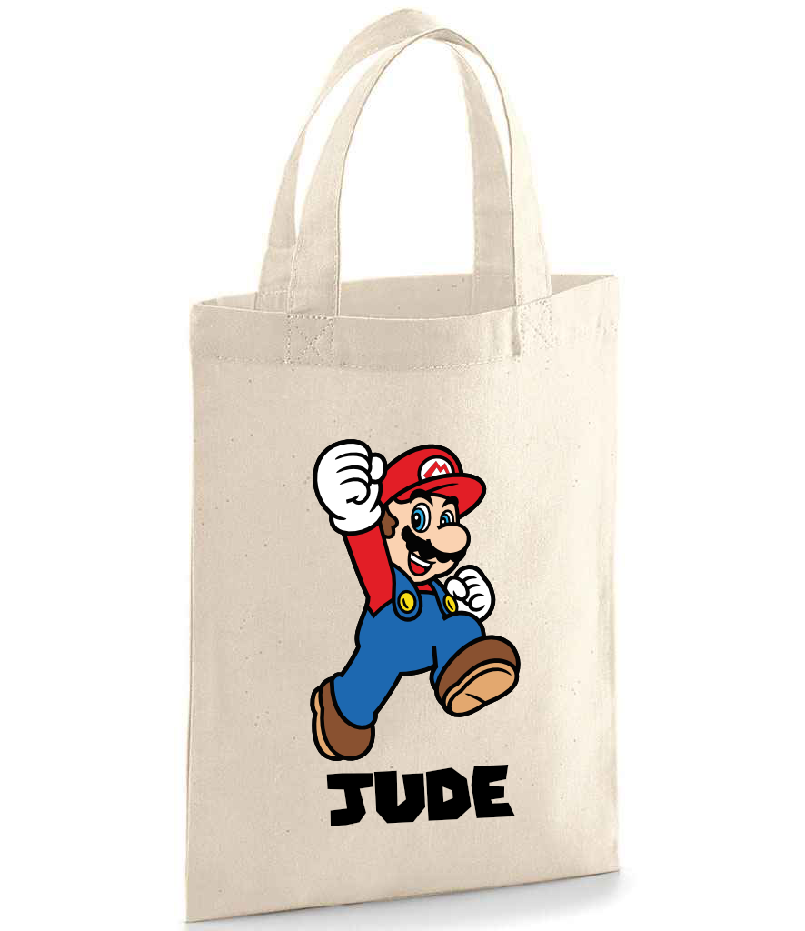 Personalised Super Mario Party Bags - Mario and Luigi