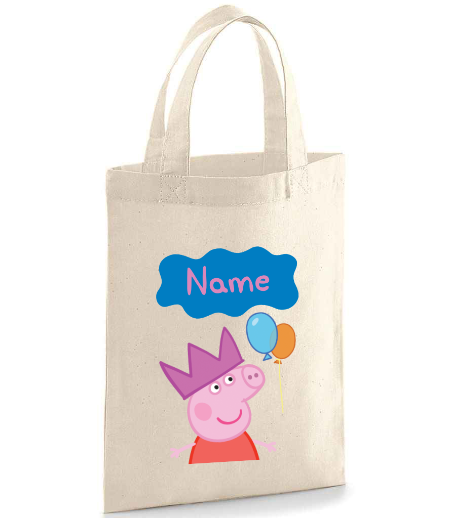 Personalised Peppa Pig Party Bag - Character and Name