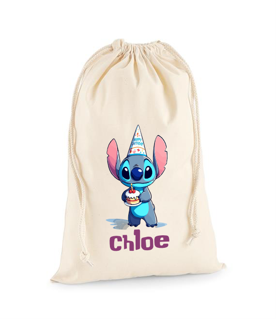 Personalised Stitch Theme Party Bag - Name