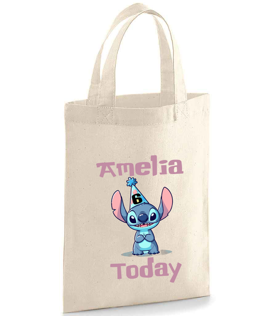 Personalised Stitch Theme Party Bag - Name and Age Today