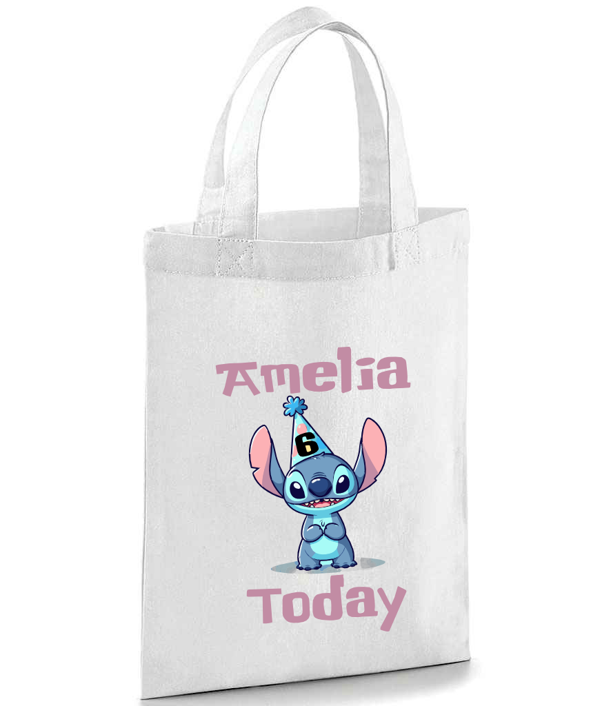 Personalised Stitch Theme Party Bag - Name and Age Today